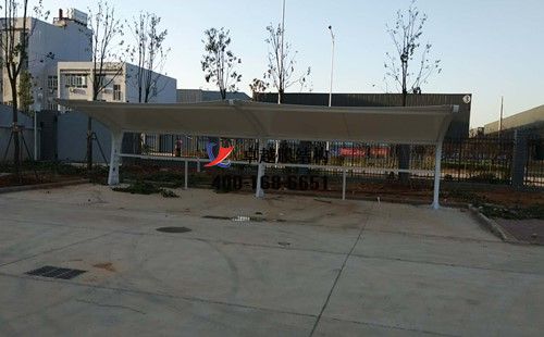 宇通長沙4S店膜結構車棚/罩棚工程動態(tài)