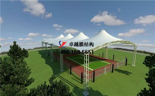      邵陽(yáng)膜結(jié)構(gòu)籃球場(chǎng)（邵東無(wú)限籃球訓(xùn)練營(yíng)）設(shè)計(jì)施工安裝案例