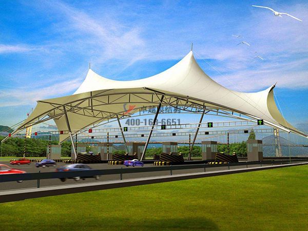 鶴壁鶴山區(qū)膜結構收費站設計施工案例