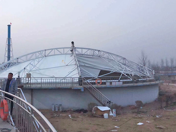 黔南東污水池處理池膜結(jié)構(gòu)封閉【生產(chǎn)廠家】反吊膜加蓋設計公司