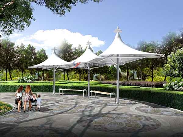 中衛(wèi)張拉<font color='red'>膜結(jié)構(gòu)景觀</font>設(shè)計(jì)施工【案例圖片】