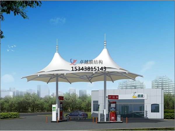 內蒙古市膜結構雨棚工程設計施工案例 　　