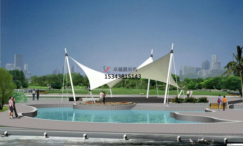石家莊開封<font color='red'>張拉膜結(jié)構(gòu)</font>景觀小品