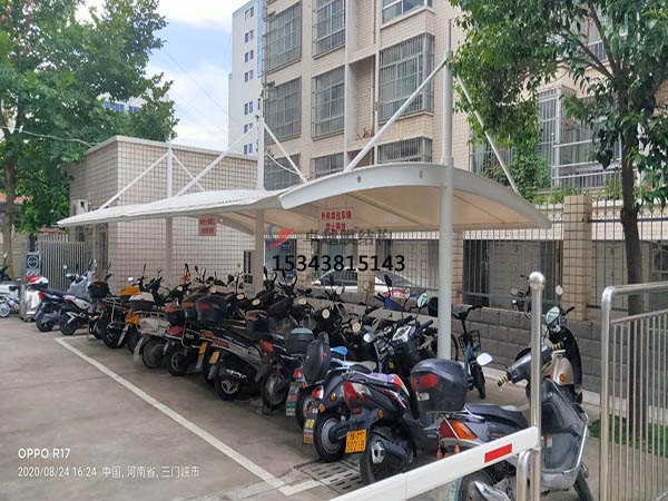 長嶺膜結(jié)構(gòu)【充電站防雨篷】停車棚設計安裝