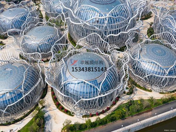 ETFE膜結(jié)構(gòu)項目【海南?？诤；◢u會議中心】正在施工中