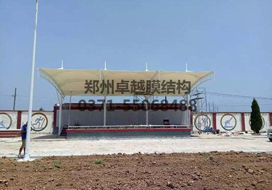 廊坊張拉膜充電樁車棚設(shè)計(jì)施工案例